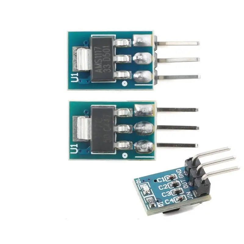 [E] 1/3/5Pcs AMS1117-3.3 LDO 선형 레귤레이터 보드 800mA AMS1117 3.3V 전원 공급 장치 모듈 DIY 액세서리