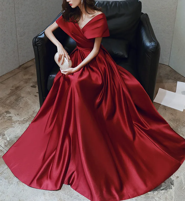 Red Dresses Christmas Parties Burgundy Christmas Dress Vestidos