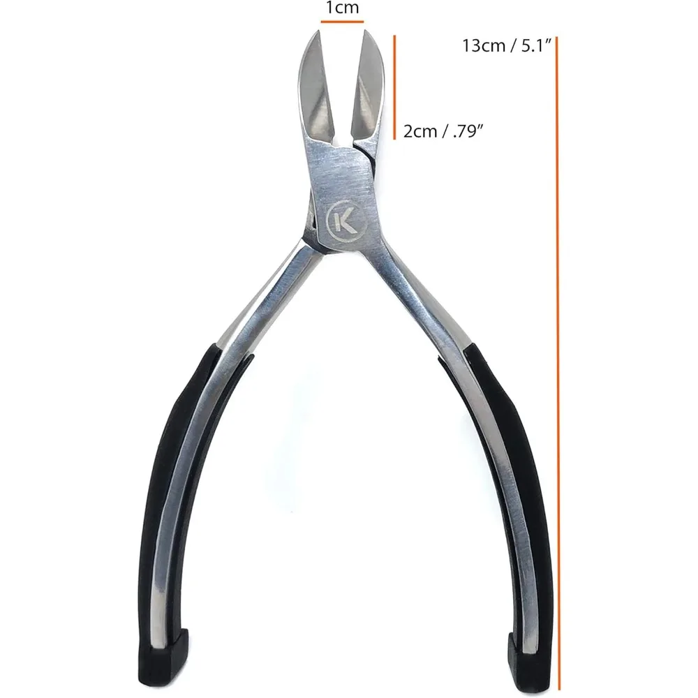 KOHM Nail Clippers Heavy-Duty Stainless-Steel Chiropodist-Style Toenail Cutters for Thick Nails 2