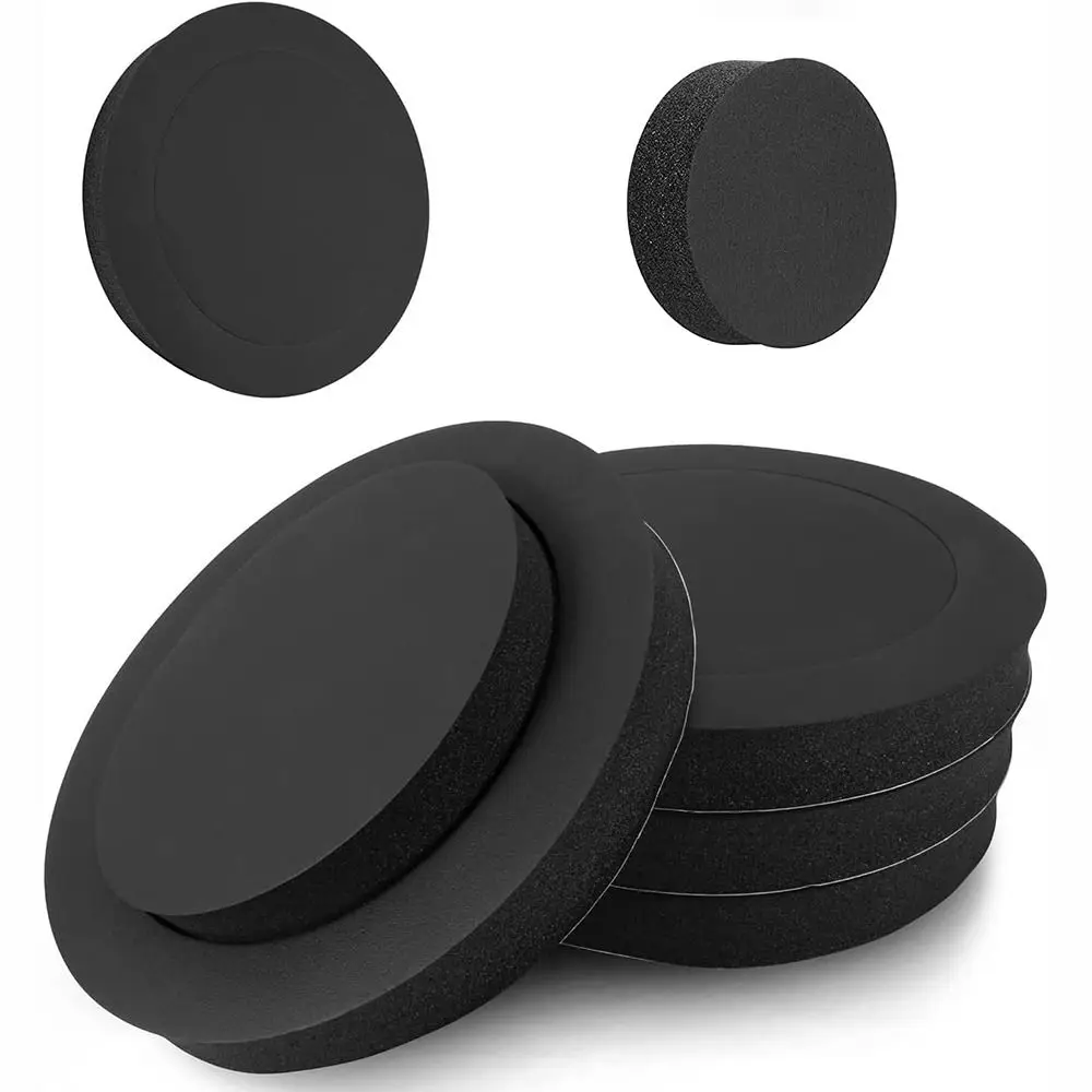 4/5/6.5 Inch Car Speaker Ring Black Soundproof Cotton Auto Door Foam Pad Soundproof Ring Woofer Speaker Noise Insulation
