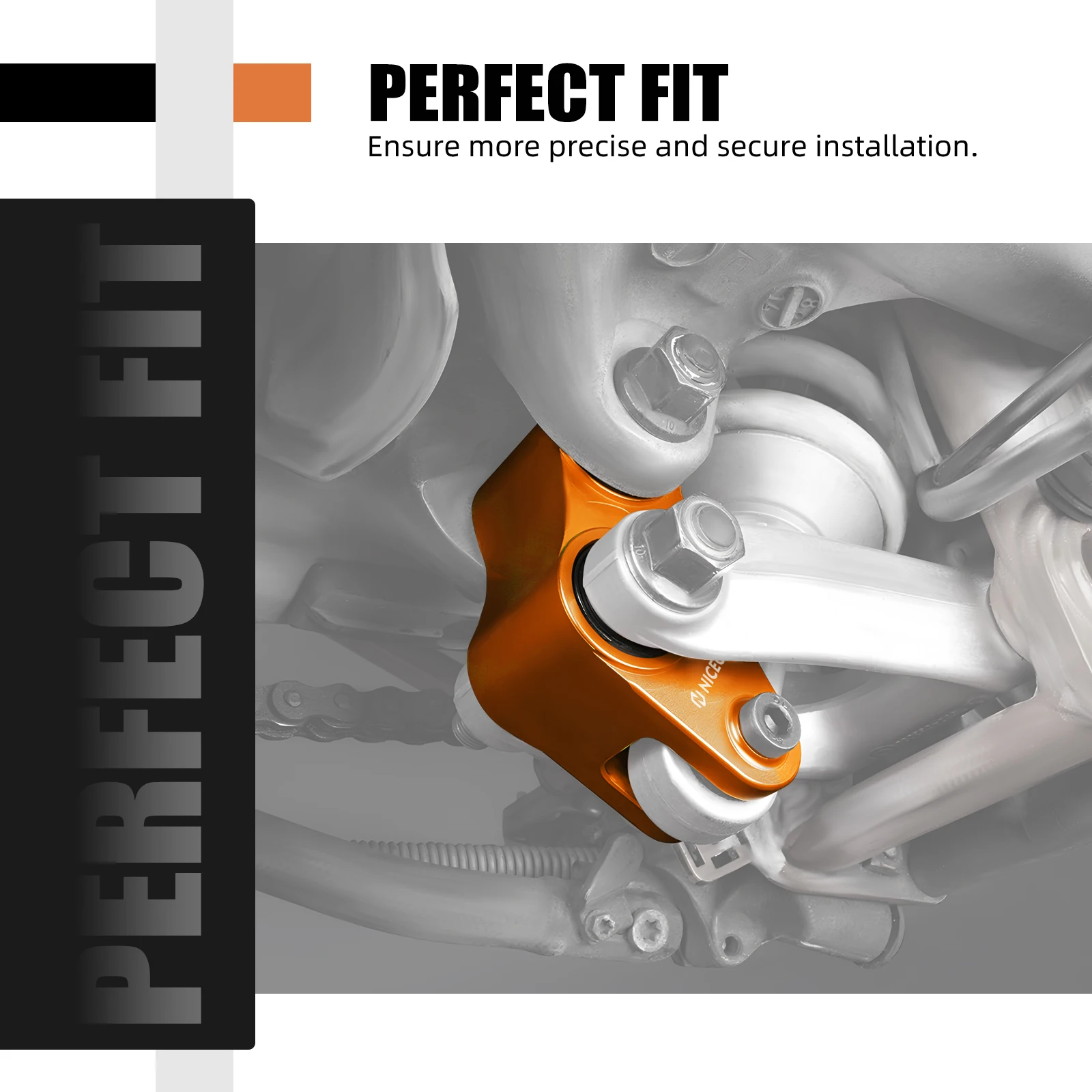 NICECNC Für KTM 690 Enduro /R SMCR 690 SMC /R 2008-2018 Hinten Tieferlegung 40 MM 1,57'' Für 690 KTM Enduro SMCR – Detail 3