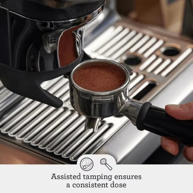 Breville the Barista Express Impress Espresso Machine Grinder,Cappuccino & Latte Machine for Home, BES876BSS 2