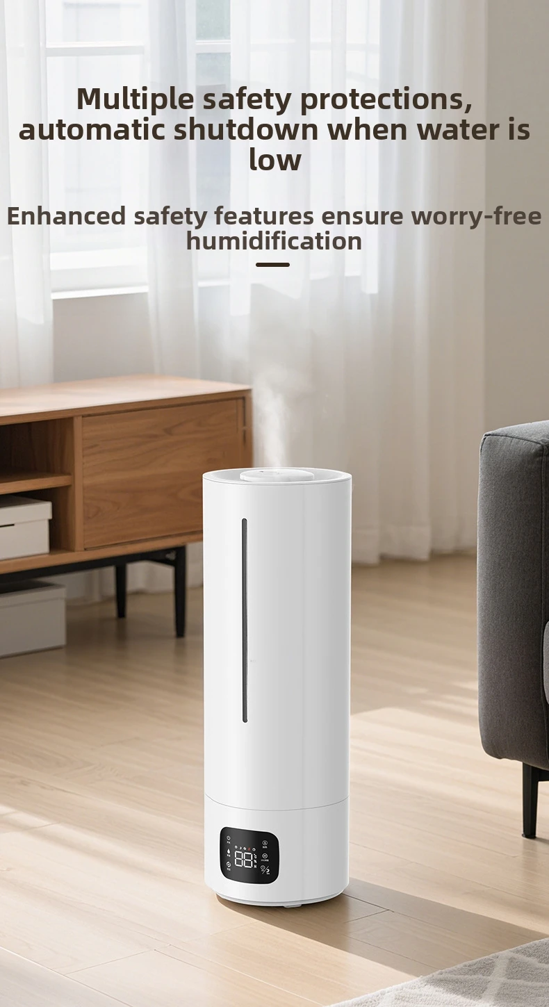 9 l Luftbefeuchter mit warmem Nebel für große Räume, leise Ultraschall-Luftbefeuchter mit Fernbedienung, 360° ° Düse, ideal für das Schlafzimmer zu Hause – Detail 13