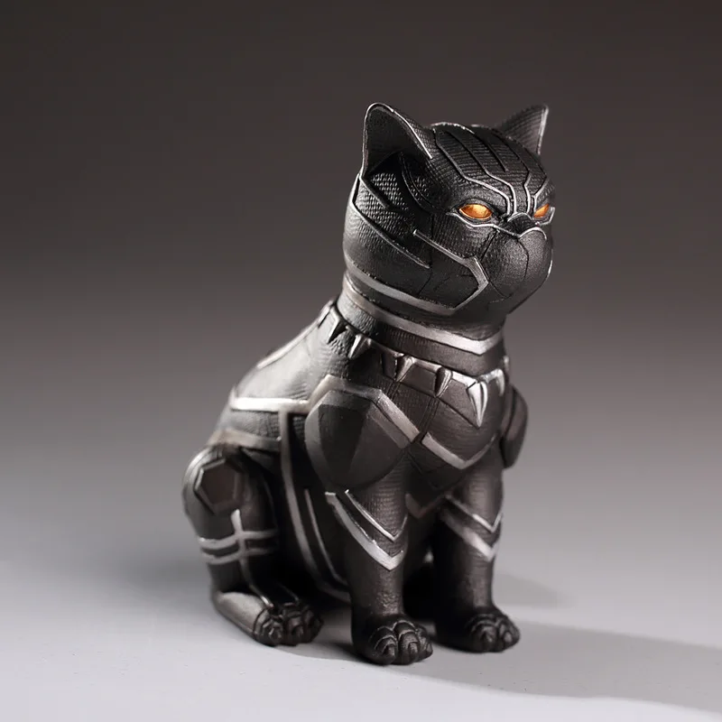 Hot Toys Negozi Esclusivi Store Figurine Avengers Alliance 4 Marvel Trendy Marvel Reunion Car Black Panther Cat Figurine Model