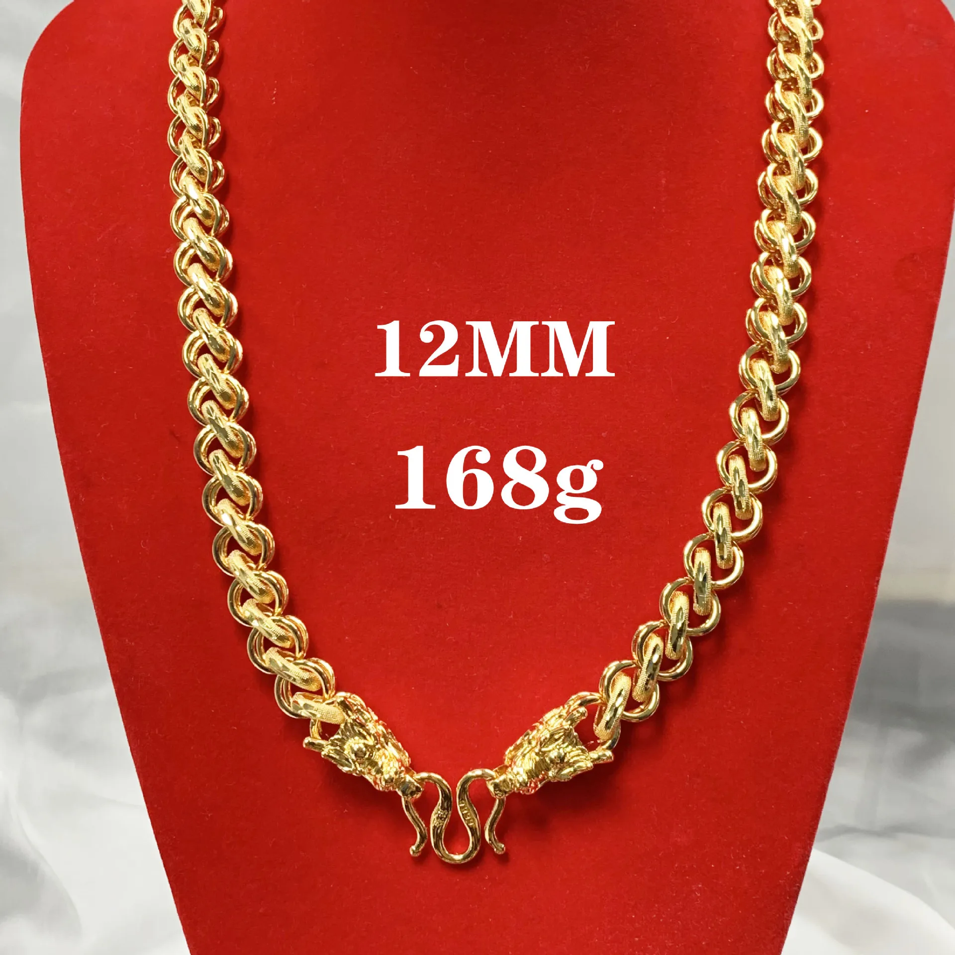 Buy Classic Necklace Gold Chain 22K 23K 24K Thai Baht Yellow Gold Plated  Men,women Jewelry, Amulet Buddha Necklace 20,25 Inch From Thailand Online  in India - Etsy