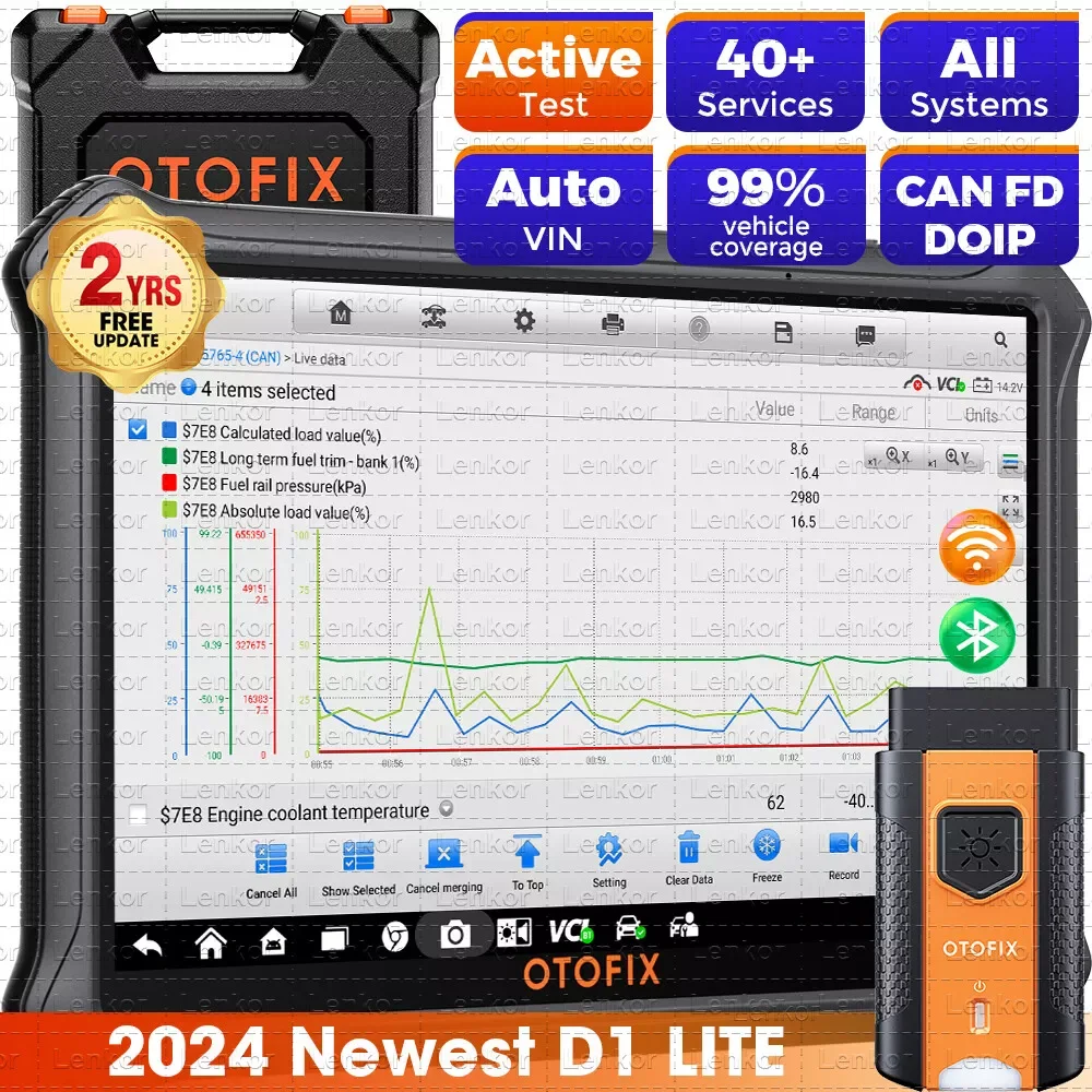 OTOFIX-D1 lite自動車診断ツール,Bluetoothスキャナー,ワイヤレス,双方