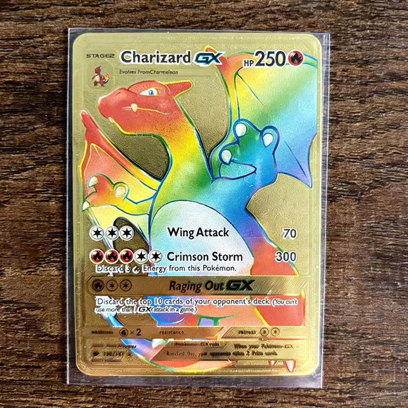Limited Edition High-Powered Golden Charizard Collectible Card Set