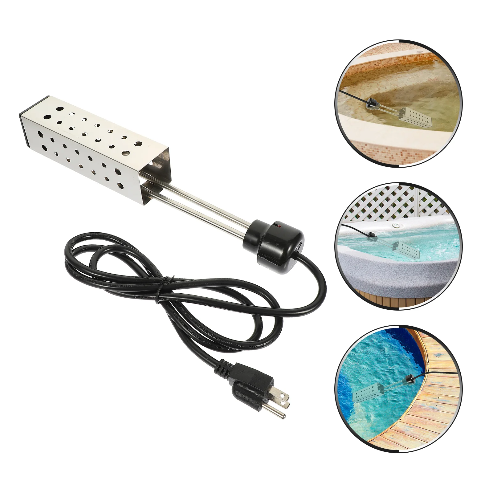 

Простой водонагреватель для бассейна, 1500 Вт, металлический, практичный, прочный