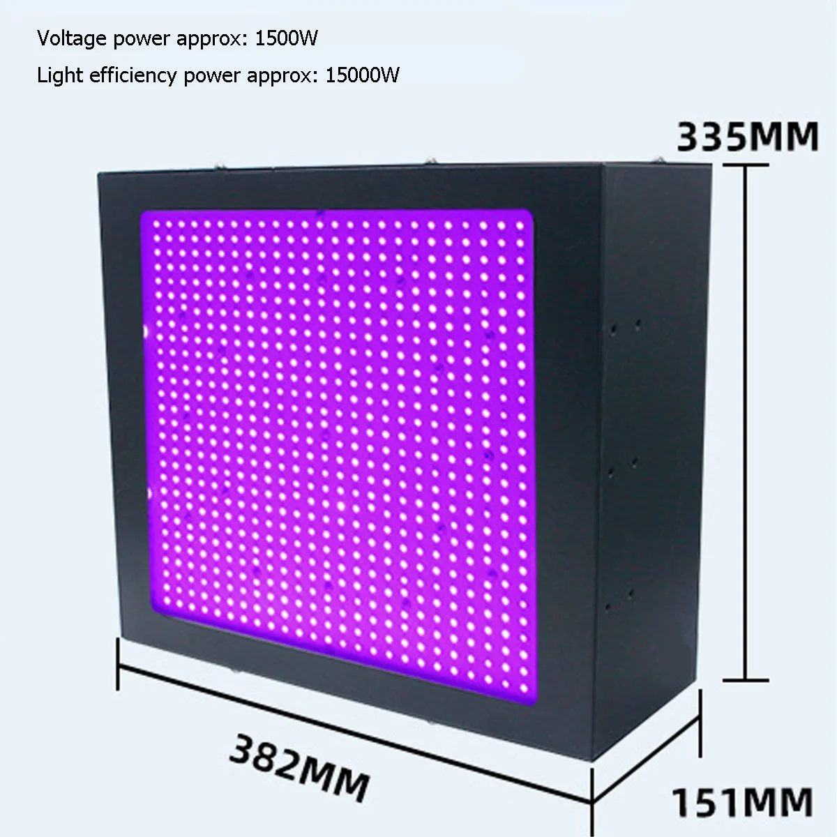 콜드 윈드 15000W 395nm/405nm/385nm/365nm LED UV 경화 램프 자외선 무영 접착제 크리스탈 드롭 접착제 수지 잉크 페인트 경화