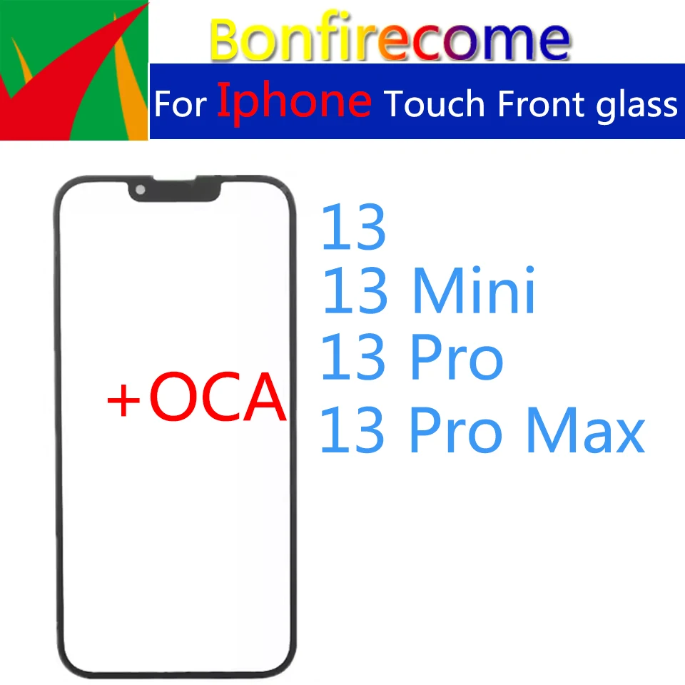 Touch Screen Panel Outer Glass For iphone 13 Pro Max MIni LCD Screen Front Glass Laminated OCA Replacement