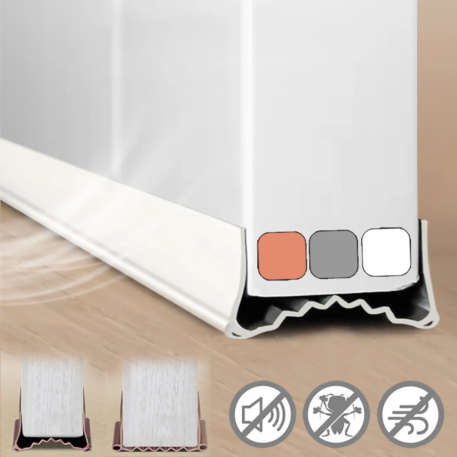 Wave Bottom Door Draft Stopper Weather Strip Anti-Cold Noise Blocker Soundproof Door Sweeps For Interior Doors Gap Filler Door Seal Strip Sealing Strip Tape Window Seal Strip Sealing Tape Sealing Strip Rubber Seal Strip Rubber Door Weatherstripping Door Weatherstripping Door Draft Stopper Silicone Seal Strip