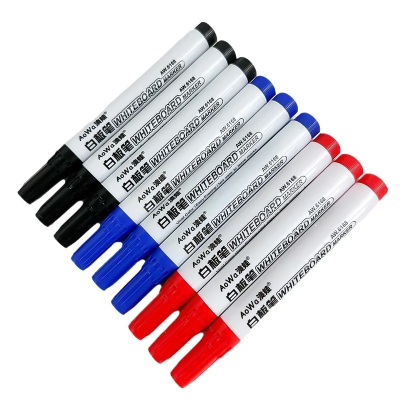지울 수 있는 자기 화이트보드 마커 펜 교육용 칠판 마커 분필 유리 도자기 사무실 학교 미술 마커 문구류