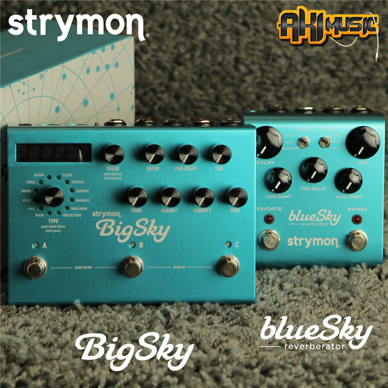 Strymon Bigsky Bluesky Flint Reverb Cloudburst Reverb Single Block Effector