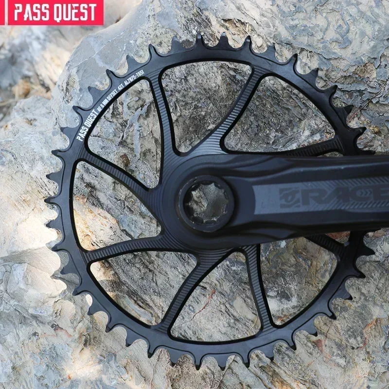 

PASS QUEST Narrow Wide Chainrings For RACEFACE rf next sl Sixc Atlas series direct mount chainrings Offset 6mm black