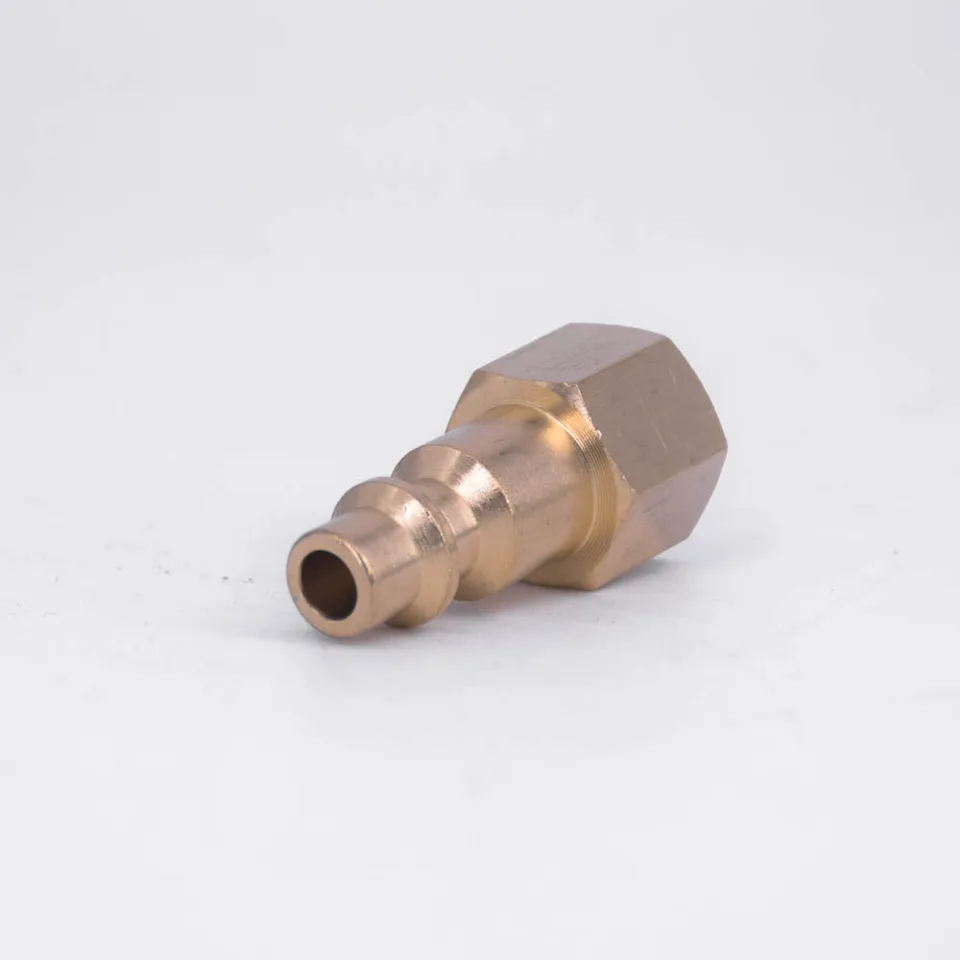 Compressoradapter, 10 Stuks Luchtcompressorslangconnectorset Snelkoppeling 1/4 NPT Goud Mannelijk Hoge Prestaties Voorkomt Lucht Ontsnappen, Slangfitting