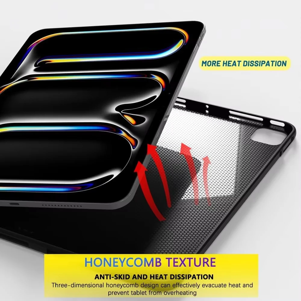 Silicone Tablet Case - Soft Black Back Cover