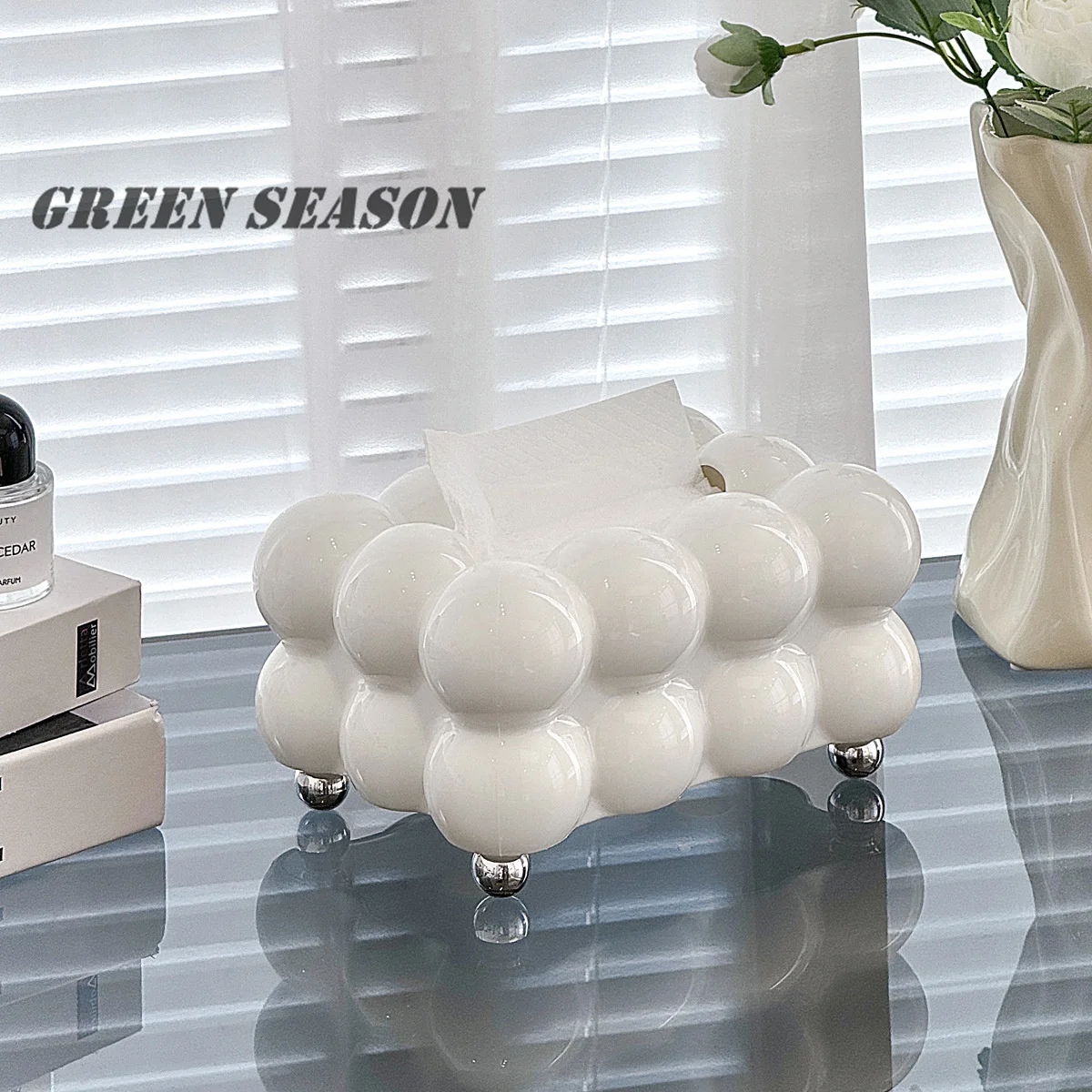 

Bubble Shape Tissue Box Holder Living Room Tissue Case Cover Toilet Paper Dispenser Case Kitchen Napkin Holder Handkerchief Box