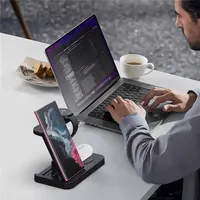 4 In 1 Wireless Charger Stand For iPhone 15 14 13 12 Samsung S23 S22 Ultra Note Galaxy Watch Foldable Fast Charging Station Dock - Image 4
