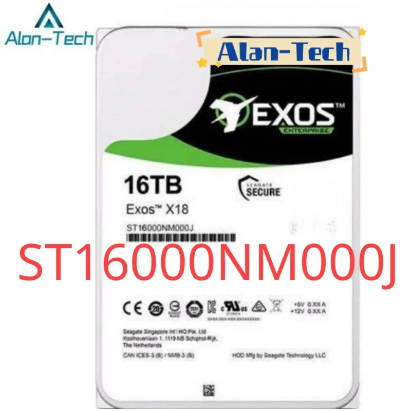 

ST16000NM000J FOR Sea-gate 16TB 256MB 7200RPM Enterprise Hard Drive SATA Interface Seagate Galaxy Exos X18 Series