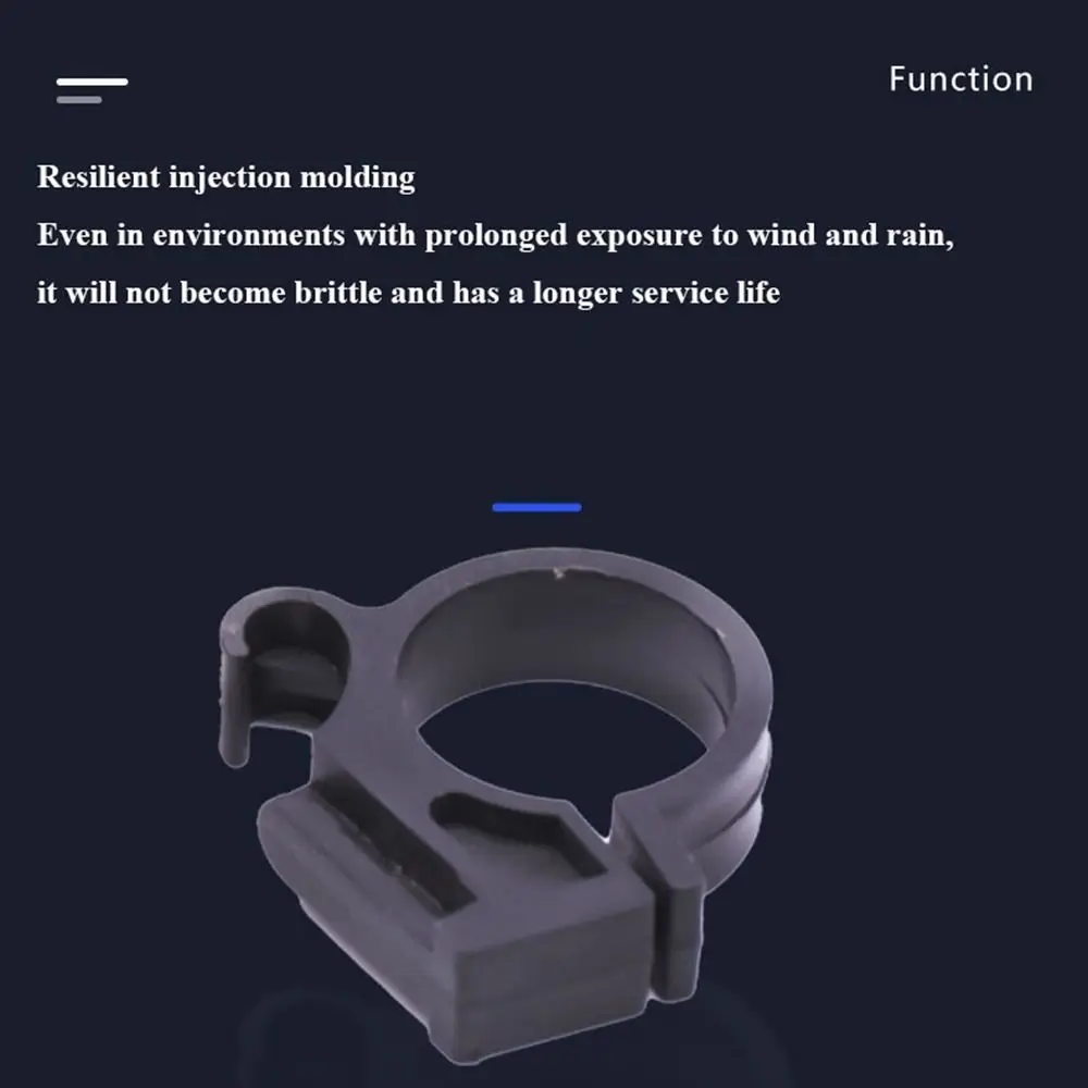 1pair High Quality Black Plastic Instrument Clip Plastic 3 Styles Fixing Clip Lamp Head Assembly Electric Bicycle Accessories