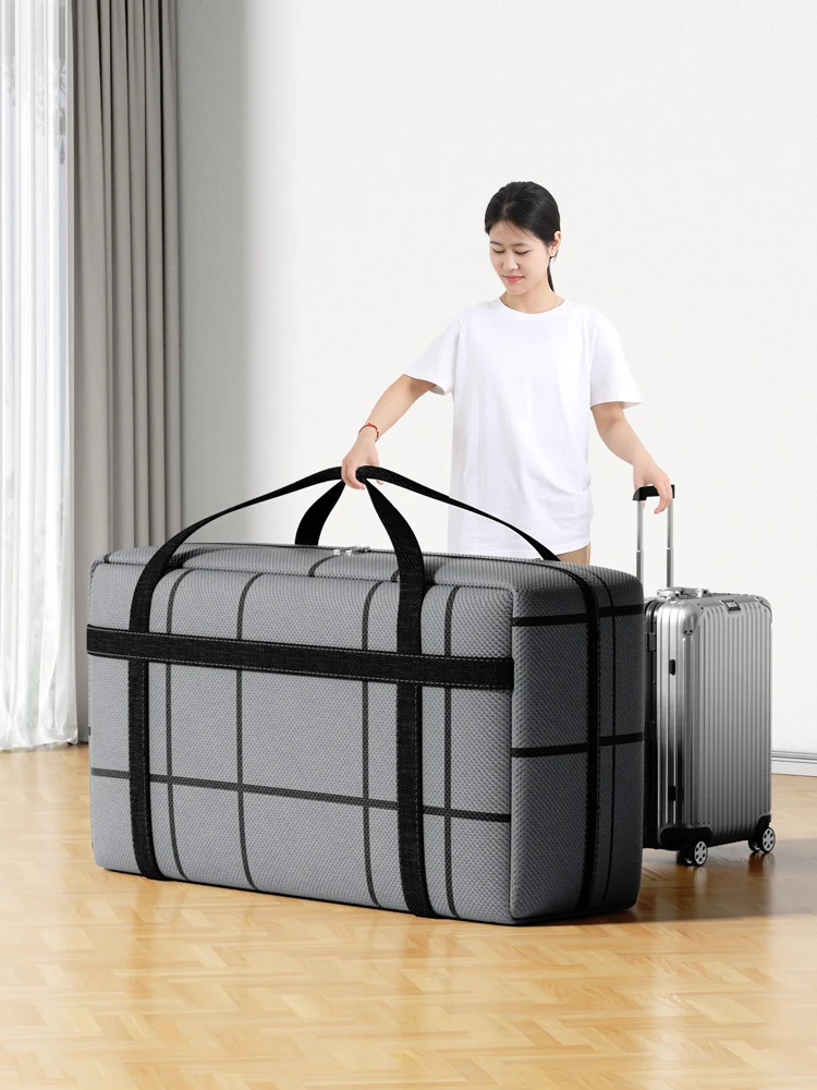 1PC large capacity portable moving bag foldable duffel bag storage bag Tidy bedroom dust mobile box replacement 2