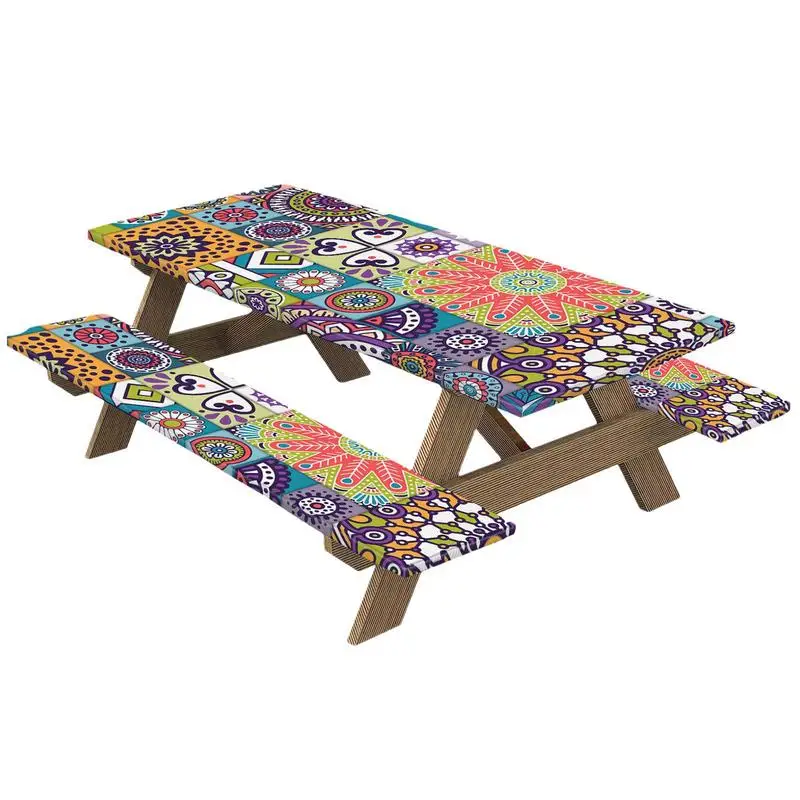 

Tablecloth For Outdoor Tables 3pcs Waterproof Camping Tablecloth Set Camping Must-Haves Picnic Supplies For Picnic Painting Work