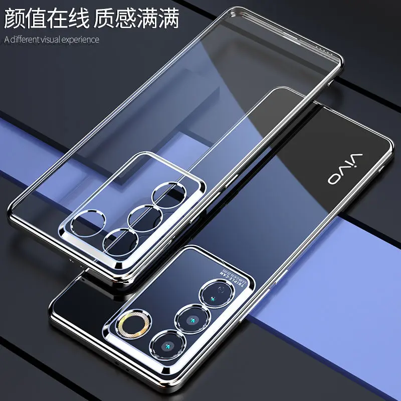 Sleek Transparent Electroplating TPU Soft Silicone Back Cover