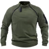 Male Hoodie Autumn Winter Warm Solid Color Stand-up Collar Outdoor Breathable Tactical Mens Gym Sport Tops 4