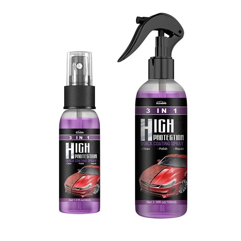 3 In 1 Spray Per Rivestimento Rapido Ad Alta Protezione Shine Armor Ceramic Car Wash Car Shield Coating Cleaning Nano Polishing Paint Wax