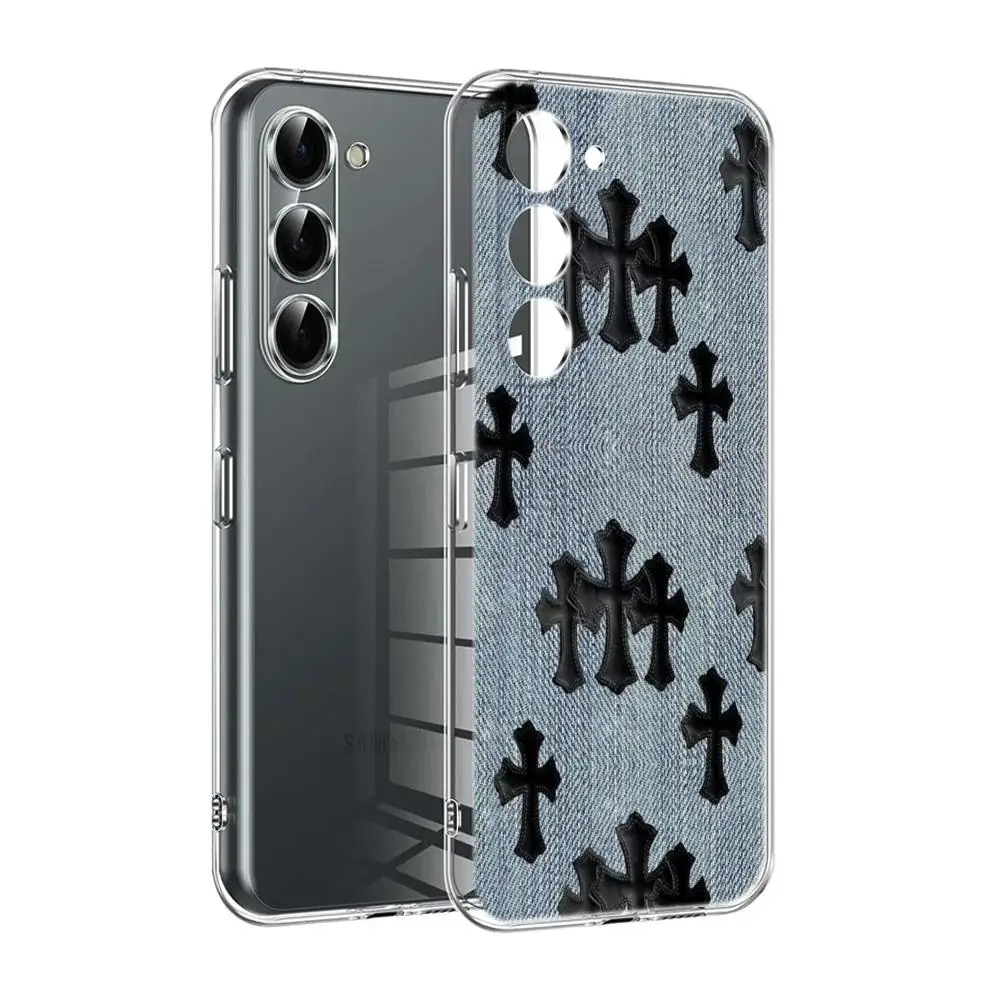 Luxury Cross Back Cover Phone Case - Premium TPU Soft Shell Design