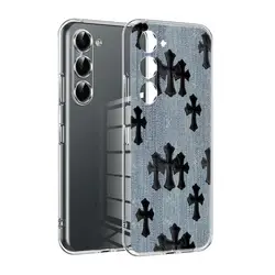 Luxury Cross Back Cover Phone Case - Premium TPU Soft Shell Design - Galaxy S25 Edge (TMS08)