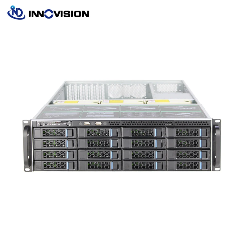 Фото 19-дюймовый 16bay 3U 650 мм 16HDD горячий разъем для сервера компьютера, стеллаж hotrack, шасси хранения, максимальная поддержка 12*13 дюймов, семейная материнская плата №4