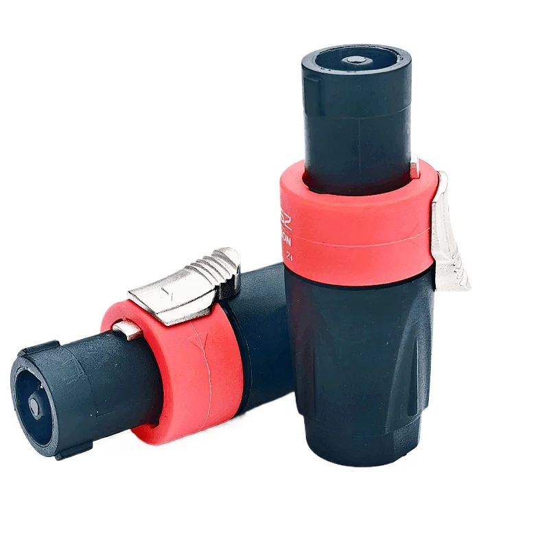 Rote Farbe 4 Stück NL4FX Professioneller Vierkern-Lautsprecherstecker aus reinem Kupfer für Line-Array-Lautsprecheranschluss – Detail 13