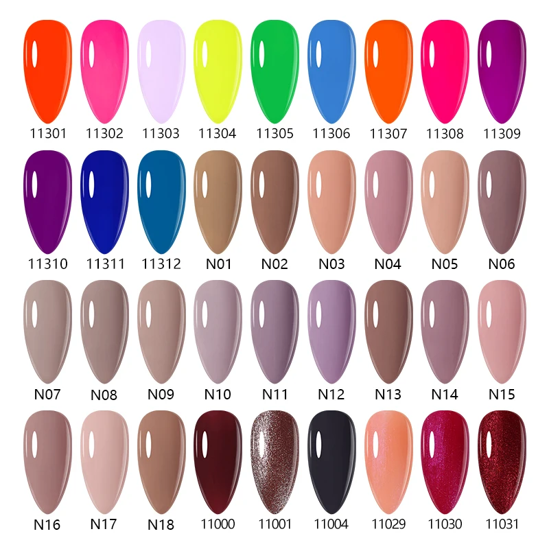 ArteClavo 15ml Nude Pink Colors Gel Nail Polish Hybrid Gel Lak Nail Polish New White Nail Art Vernis Varnish UV Top Manicure Set 4