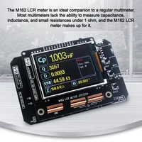 M16LCR High Precision 1pF -20mF Capacitance Meter 0.1Ω-20MΩ Ohmmeter Transistor Tester Frequency Tester PWM Square Wave Multimet 1