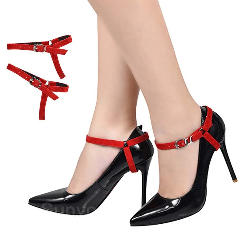 

Women Shoelaces for High Heel Shoes No Tie Buckle Accesories Bundle Decoration Anti-skid Shoestrings Holding Loose Shoe Laces