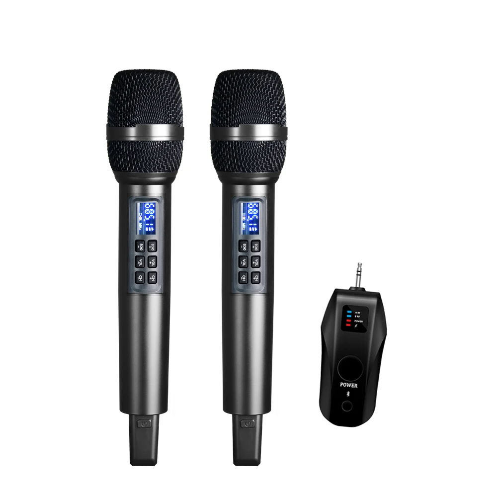 

Karaoke Wireless Microphone 100 Channel with 3.5mm Connector AUX Speaker Portable BT Echo Microphone Singing Performance Home