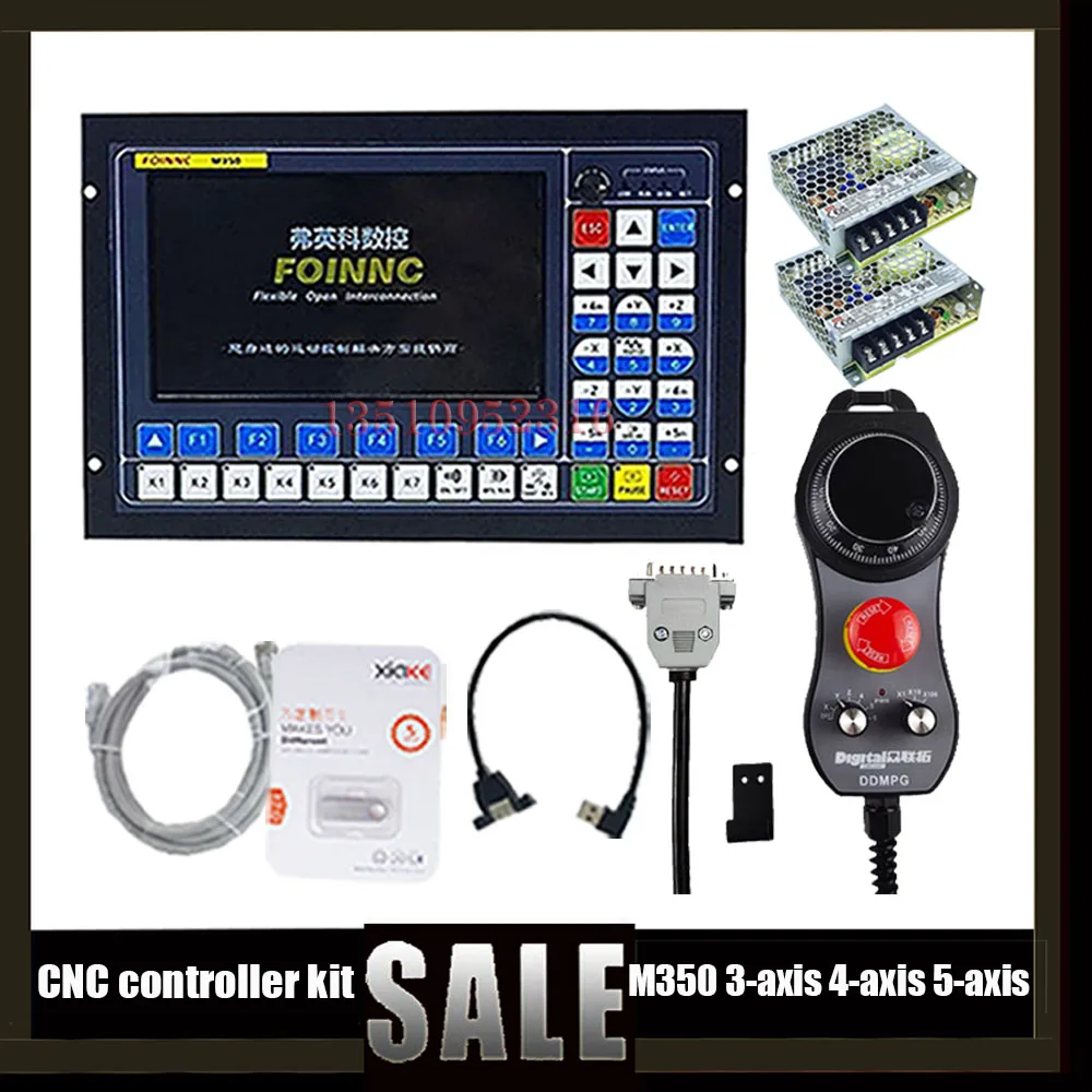 

Набор для ЧПУ-станка и гравировки M350 с 3/4/5 осями, с автономным контроллером + ручной колесо аварийного остановки Mpg 75 Вт 24 В для гравировки фрезерного станка