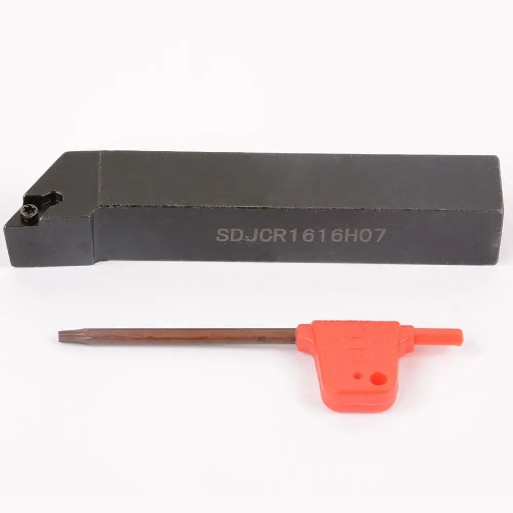 

10 шт. DCMT070204 вставка с одним SDJCR1616H07 16x100 мм токарный станок держатель внешнего токарного инструмента