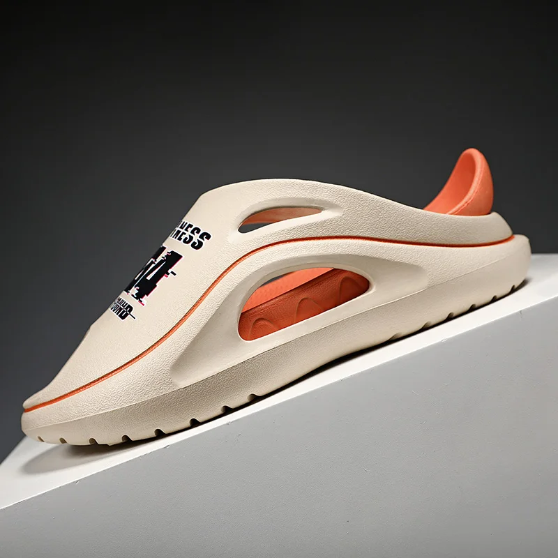 

Men Slides Male Summer Sandals Thick Sole Original Men's Slippers Women Clappers High Elasticity Cushioning Unisex Beach Slipper