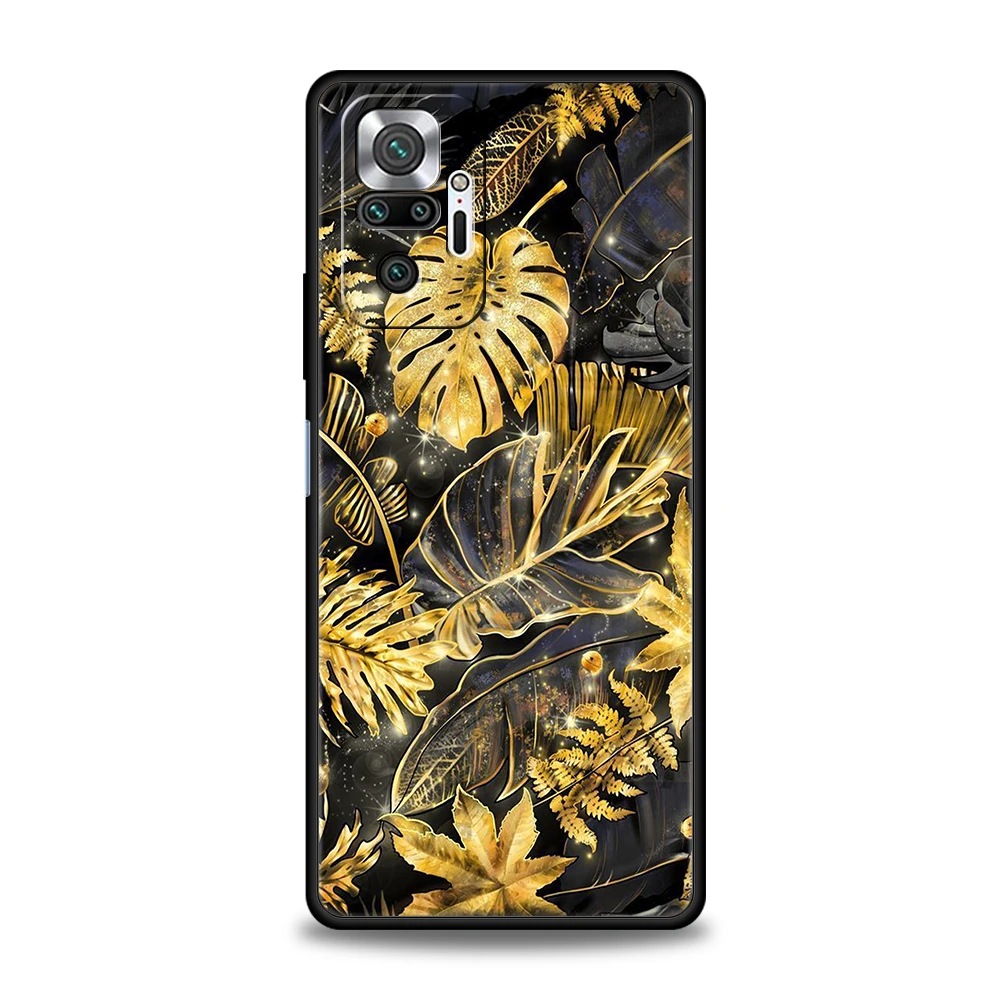 Goldfolie Kunst Handy hülle Abdeckung für Redmi 13c 10c Note 13 12 10 11 Pro plus 7 8t k40 k50 Gaming Pro plus 5g Soft shell Capas Taschen – Detail 8