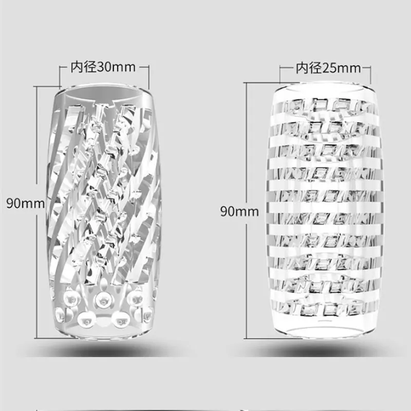 Male Masturbator Cup Male Masturbator Male Masturbation Aid 9cm Transparent Male Masturbator Artificial Pussy Vaginal For Men