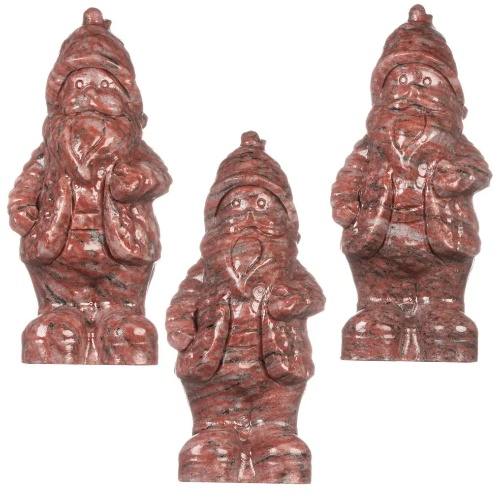 Christmas Santa Claus Figurine Healing Gemstone Statue Xmas Decoration Home Ornament Christmas Gift jewelry packaging flannel velvet gift drawstring pouches wedding party decoration cotton storage bags home travel organizer