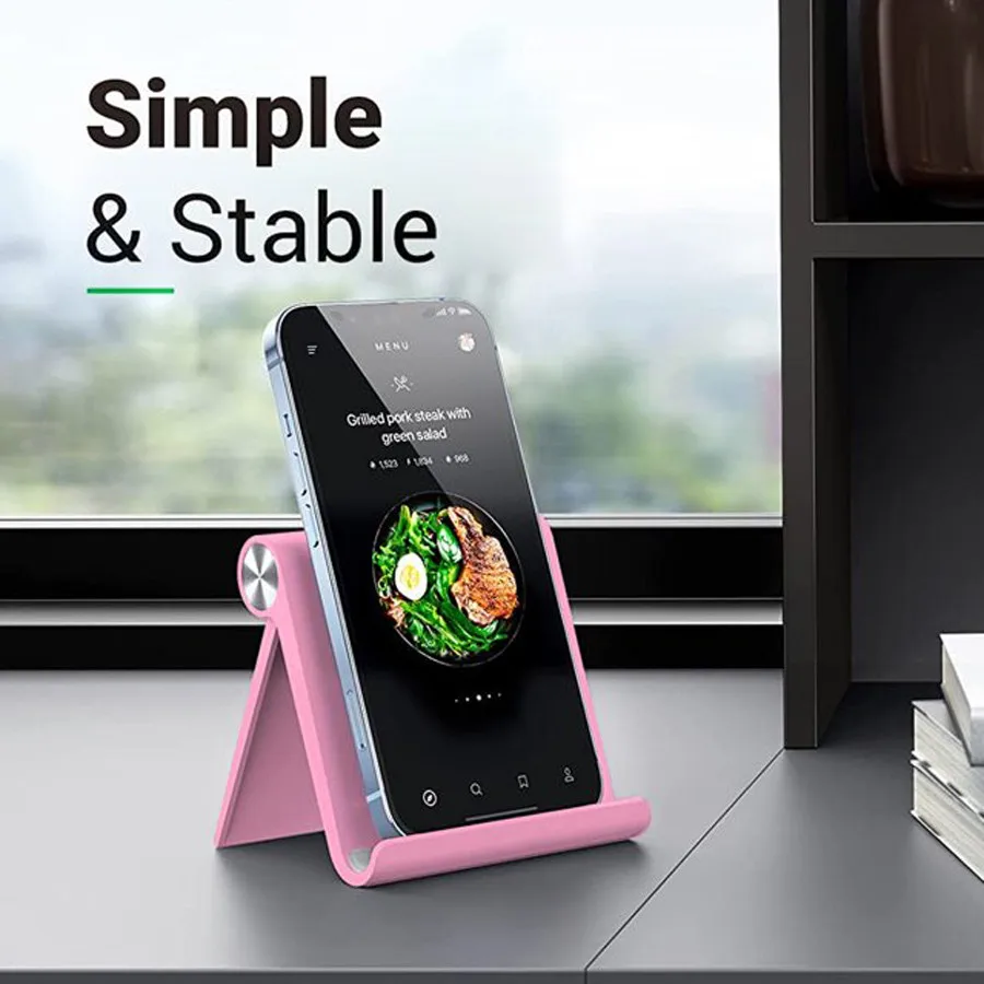 Supporto per telefono regolabile 1PCA, supporto da scrivania pieghevole e portatile, supporto universale per cellulare per iPhone, Samsung - immagine 2