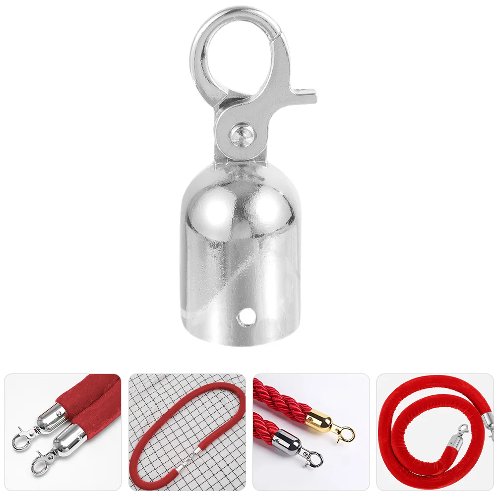 

Rope Connector Rope End Stopper Cord End Cap Guardrail Cord Cap Rope Fastener Stanchions Rope Hook Home Decoration
