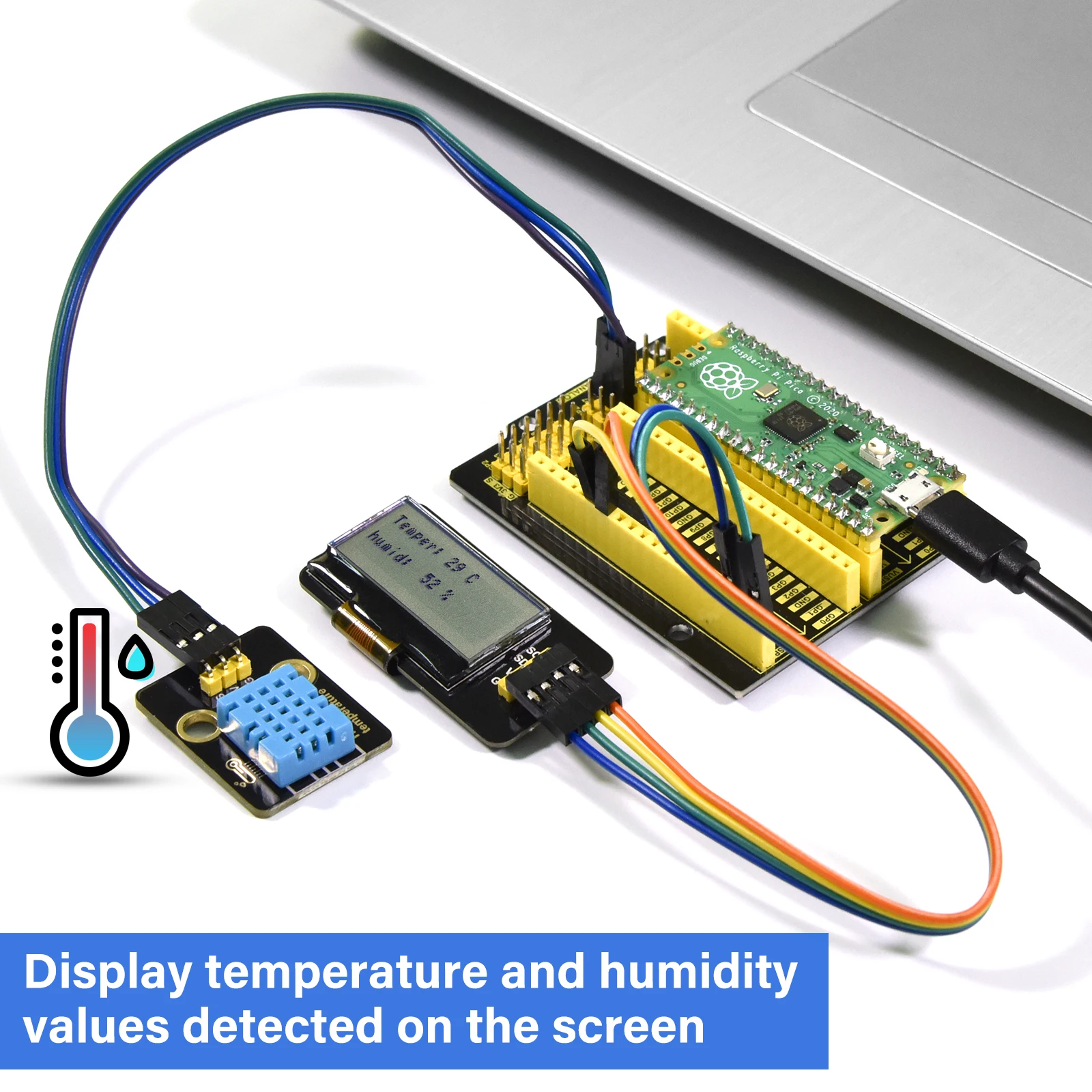 Keyestudio-raspberry Pi Pico Ultimate Starter Kit Completo Básico ...