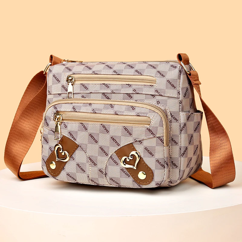 Vintage luxury wallet and handbag, high-quality crossbody women's bag design, multi pocket women's bag, single shoulder bag