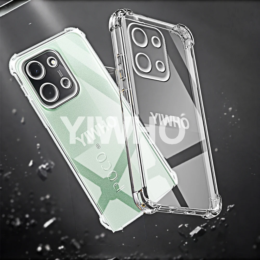 Transparent Shockproof TPU Back Cover - Soft Clear Protective Case
