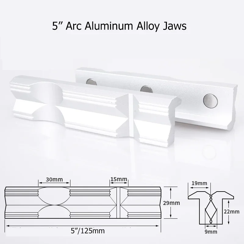 Vise Magnetic Protective Cover 2.5-8'' Jaws Protect Cover Aluminium Alloy Rubber Hand Tools Bench Vise Protector Accessories