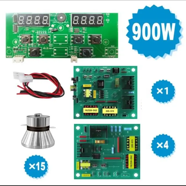 Ultrasonic Cleaner PCB Driver Boards Circuit Board Kit With 40KHz Ultrasounic Transducer 1